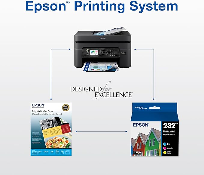 EPSON 232 Claria Ink Standard Capacity Black Cartridge (T232120-S) Works with WorkForce WF-2930, 2950 and Expression XP-4200, 4205