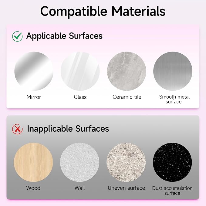 Yojaro 2 Pack Silicone Suction Phone Case Mount, Silicon Adhesive Smartphones Stand Sticky, Non Slip Suction Cup, Hands-Free Phone Accessories Holder for Selfies and Videos Pink