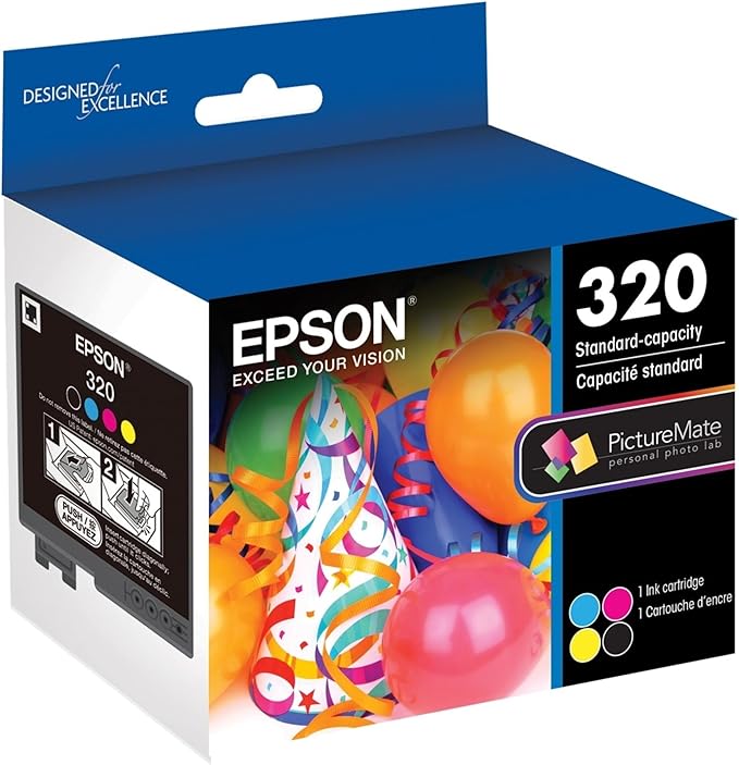 EPSON 320 Standard Capacity (T320) Works with PictureMate PM-400, Multicolor