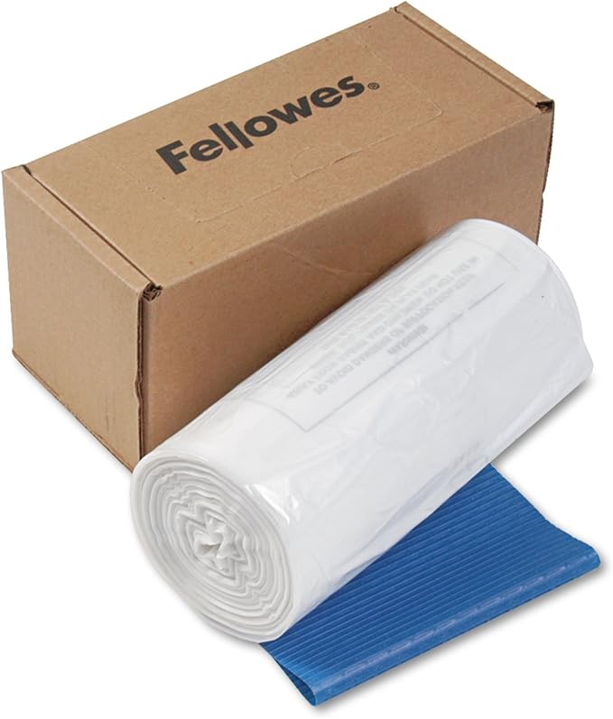Fellowes Powershred Shredder Bags for 125/225/2250 Series Shredders, 50 Bags & Ties (36054)