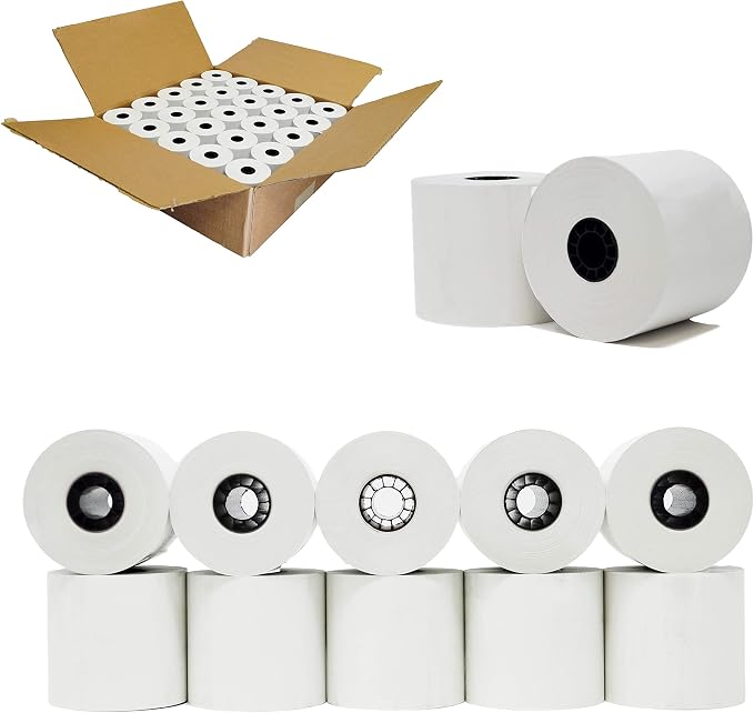 (48 Gsm Paper Thickness) 2 1/4 x 230ft 1-Ply Thermal Paper [200 Rolls] BPA Free Cash Register Tape Sharp 01PU, 01PU, ER-A520, ER-A530, UP-700, XE-A201, XE-A202, XE-A302 CBM262, CBM270