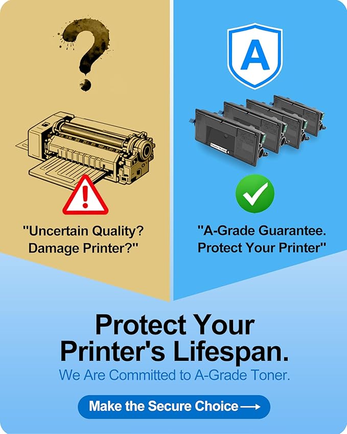 MasaiMara High Capacity TK-3102 TK 3102 TK3102 1T02MS0US0 12,500 Pages Compatible Toner Cartridges Replacement for Kyocera ECOSYS M3540idn M3040idn FS-2100DN FS-2100D Printer (Black, 4-Pack)