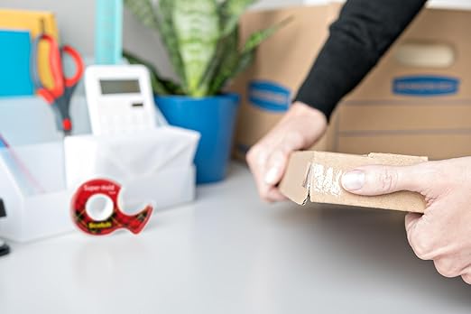 Scotch Shipping Pack, Complete Shipping Tape Dispenser Kit Super Hold Tape, 2 Heavy Duty Packaging Tape Rolls, and a Precision Mini Box Cutter Knife (Pack of 4)