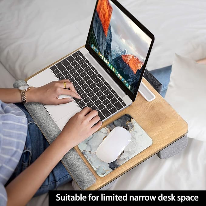 Audimi Small Mouse Pad 6 x 8 Inch, Mini Mouse Pad Thick for Laptop Wireless Mouse Home Office Travel, Portable & Washable (Grey Marble)