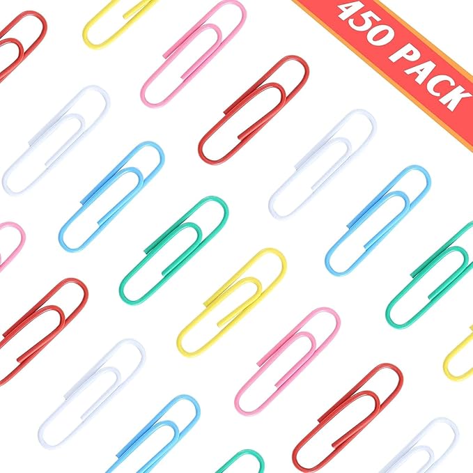 Mr. Pen- 1.3 Inch Paper Clips, 450 Pack - Small, Cute, Colored, Mini, Colorful