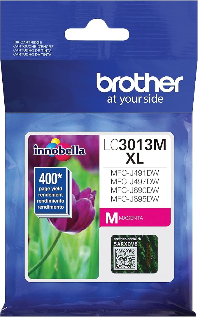 Brother Printer LC3013M Single Pack Cartridge Yield Up To 400 Pages LC3013 Ink Magenta
