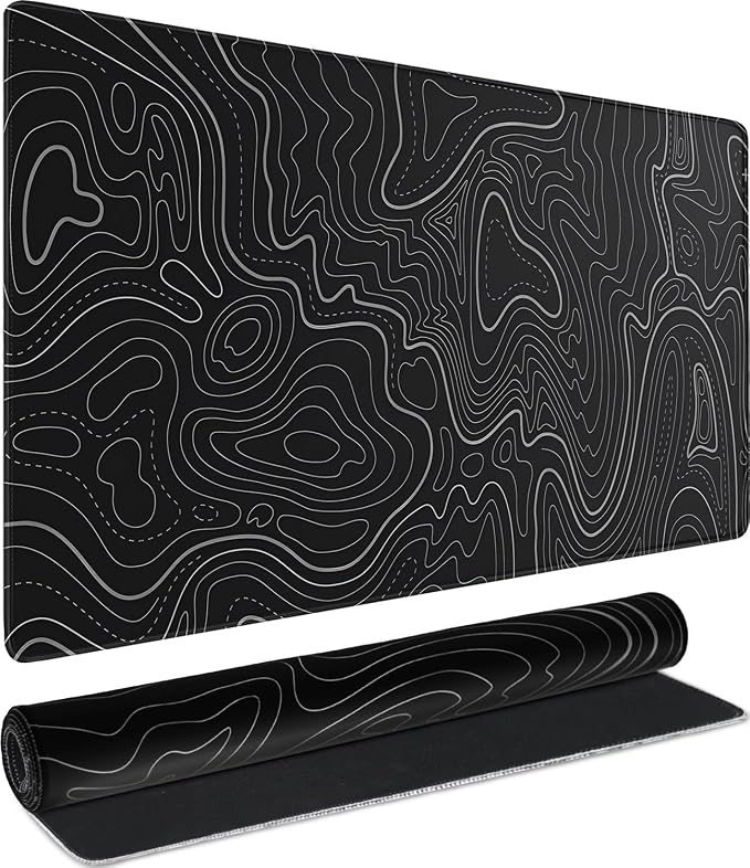 Large Gaming Mouse Pad, Waterproof Extra Large Mousepad with Stitched Edges | Mouse Pad Gaming, 31.5" x 15.7" Non-Slip Rubber Base Office Extended Big Long Keyboard Pad for Office Gamer Home XXL