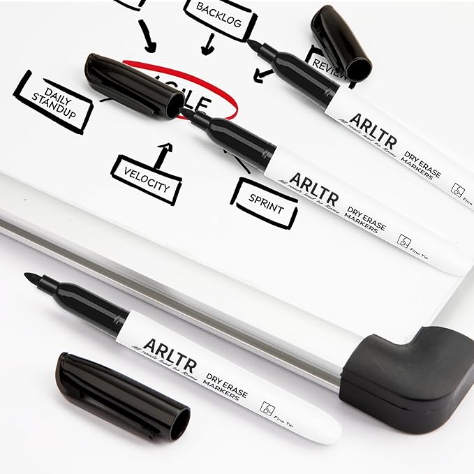Dry Erase Markers Bulk, 108 Pack Black Whiteboard Markers with Fine Tip, Low Odor Dry Erase Markers for Office Home