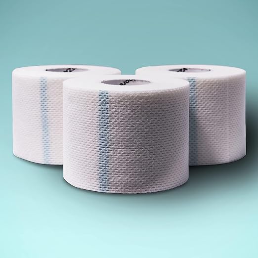 Areza Medical Surgical Tape - Porous Skin Soft Fabric Cloth Adhesive Tape - Fabripore - 2" x 10 yds. (5 cm x 9 m) - 3 Rolls per Box - 10 Boxes (Total of 30 Rolls)