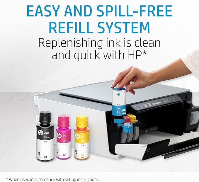HP 32XL | Ink Bottle | Black | Up to 6000 Pages per Bottle| Works Smart Tank Plus 651 and Smart Tank Plus 551 | 1VV24AN | Packaging May Vary (Pack of 2)