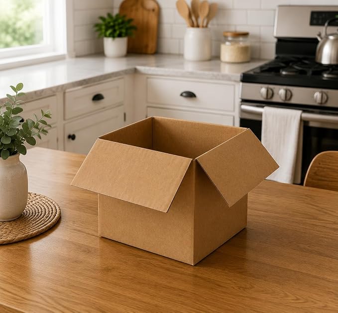 Corrugated Mail and Shipping Boxes, 6 x 6 x 4 inch, 25 pack