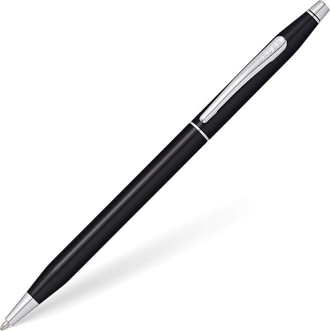 Cross Classic Century Black Lacquer Ballpoint Pen - Refillable Pen for Effortless Writing - Black Ink - Durable Construction - Premier Distinctive Look - Gift-Ready