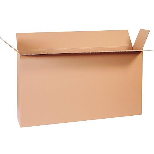 Tape Logic TLHD48824FOL Side Loading Boxes, 48" x 8" x 24", Kraft (Pack of 10)