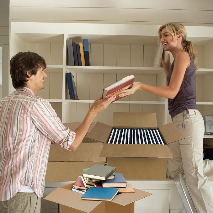 Corrugated Shipping Boxes, 14 x 10 x 10 inch, 25 Pack | Medium Mail, Mailing, Storage, Packaging