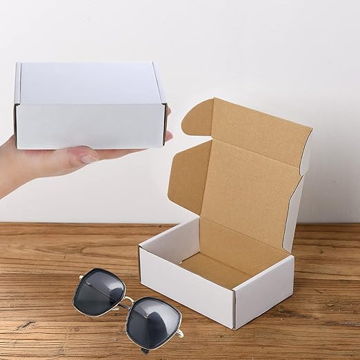 Corrugated Mailer,Small Cardboard Shipping Boxes (6" x 4" x 2")