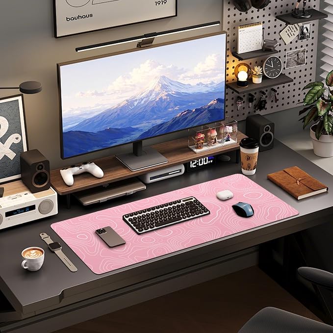 Mouse Pad Gaming - Desk Mat for Keyboard and Mouse - Large Mouse Pads for Desk, Gaming Mousepad with Non-Slip Base, Desks Pad (31.5" X 11.8") for Game, Office and Home