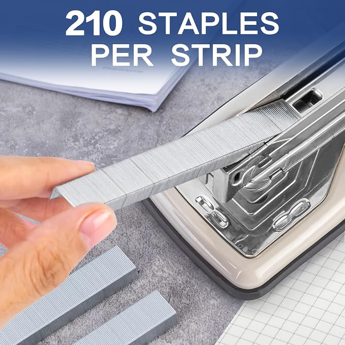 Deli Staples, 25000 Staples, 1/4'' Length, 210/Strip, 5 Boxes of 5000 Each | Standard Staple for Desktop Staplers