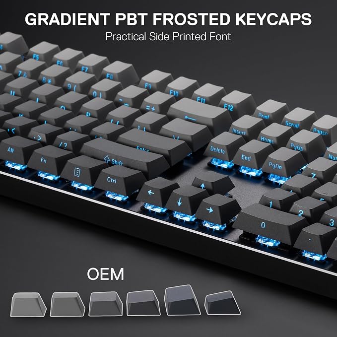 Redragon K556 PRO Wireless RGB Gaming Keyboard, Aluminum Board, PBT Keycaps | 0 Delay Tri-Mode BT/2.4GHz/USB-C for More Devices, Rock-Solid Stability, AM-PM Using Durability, Pro Software, Gradient Color