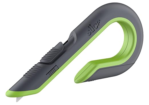 Slice Auto-Retractable Box Cutter, Heavy Duty Utility Knife, Safe Ceramic Blade Lasting 11x Longer than Metal, 1 Pack