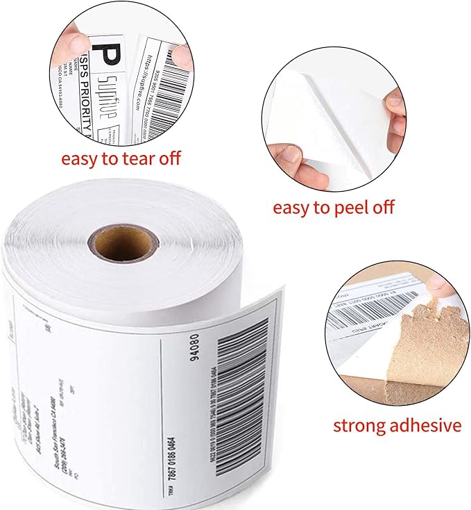 Direct Thermal Labels 4x6-450 Labels/Roll, Thermal Shipping Labels for Zebra 2844 ZP-450 ZP-500 ZP-505,14 Rolls, 6300 Labels(NOT for DYMO)