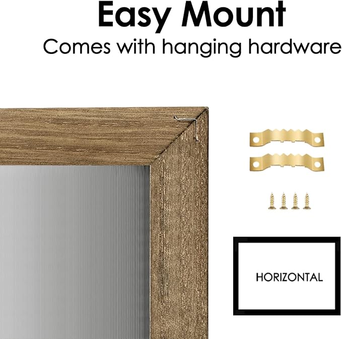 Large Dry Erase Monthly Calendar Whiteboard for Wall, Magnetic,23.6"x 31.5" | Solid Pine Wood Rustic Brown Frame,Magnetic Surface White Board for Wall,for Office/School/Home