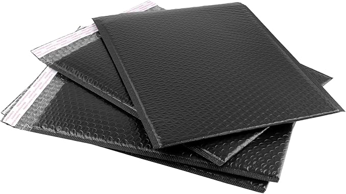 30PCS 10x13 Inch Bubble Mailers, Black Bubble Envelopes with Self Seal Adhesive Strip, E Commerce Shipping Bags for Makeup, Photo, Card