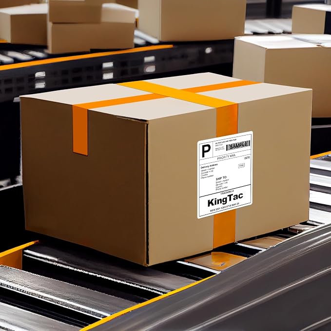 （4"x5", 2000 Pcs,4 Up Shipping Address Labels for Laser & Inkjet Printers,500 Sheets Permanent Adhesive 4 per Page Shipping Labels, 1/4 Page Labels, 4 per Sheet