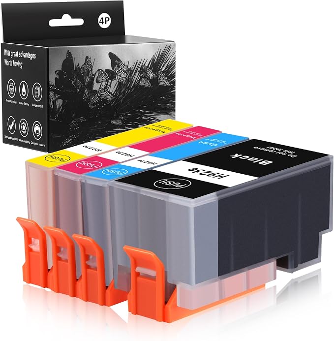 923XL 923e 923 Ink Cartridges Combo Pack Replacement for HP OfficeJet Pro 8135e 8130e 8139e 8138e 8122e 8120 8124e 8125e 8130 8132e 8134e Printer(4 Pack with Chip)