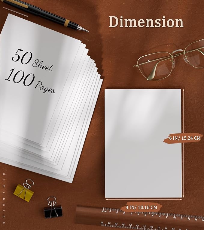 Note Pads 4x6 - Memo Pads - 12 Pack Server Note Pads - 50 Sheets Each Pads | Small Blank Notepad Scratch Paper Pads 4x6'' for Writing Notes/Grocery List, Office & School Supplies 4x6 Pocket Notepads