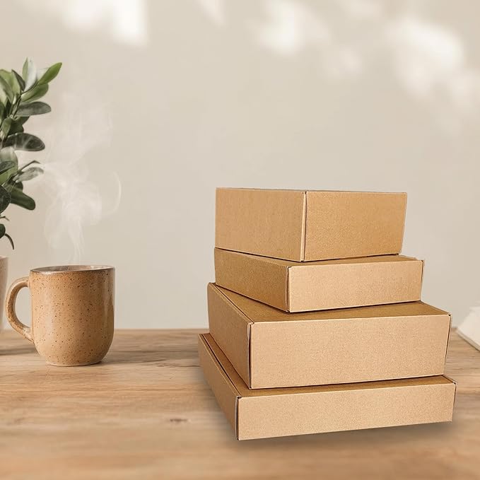 11x11x2 inch Shipping Boxes，Bulk 20 Pack，Brown Corrugated Mailers Cardboard Literature Mailer Box for Packaging Business, Mailing,Moving and Storage，Small Gift Boxes for Wrapping Mailing Present