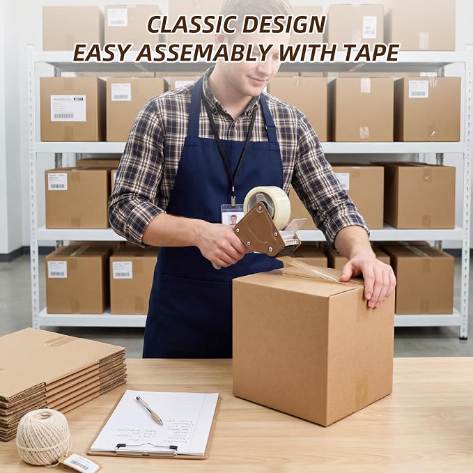 ZBEIVAN Shipping Boxes Mailers Assorted Sizes 8x8x8, 6x6x6 inches Corrugated Cardboard Small Packing Kraft Moving Mailing Box, Pack of 30