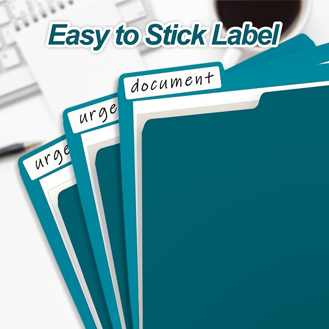100 Packs Royal Blue File Folder,Paper File Folders Letter Size,1/3-Cut Tabs,8.5x11 Inch File Folders for Office Filing,School Projects and Home,Organizer Documents