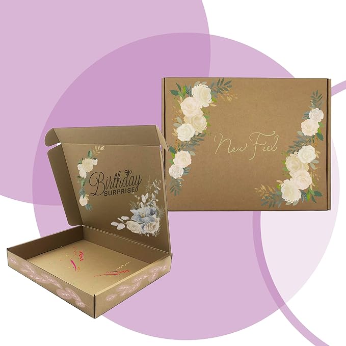 13x11x2 inches Shipping Boxes Set of 24, Brown Corrugated Mailing Cardboard Box Literature Mailer for Packing Small Business Moving and Storage,E-Commerce Packaging (13"×11“×2”)