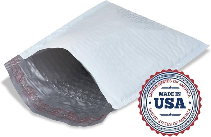Sales4Less Poly Bubble Mailers #2 8.5X12 100 Pack, #0 6X10 100 Pack, #000 4X8 100 Pack Padded Envelope Mailer Waterproof Variety Pack