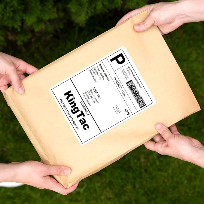 （4"x5", 2000 Pcs,4 Up Shipping Address Labels for Laser & Inkjet Printers,500 Sheets Permanent Adhesive 4 per Page Shipping Labels, 1/4 Page Labels, 4 per Sheet