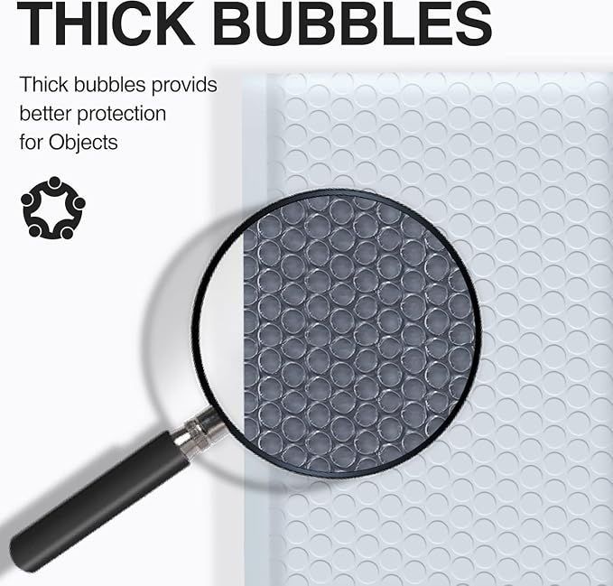 500 PC 4x8 Inches Poly Bubble Mailers Shipping Padded Envelopes Self Seal Waterproof Cushion Envelopes Waterproof Grey Usable 4x7" #000