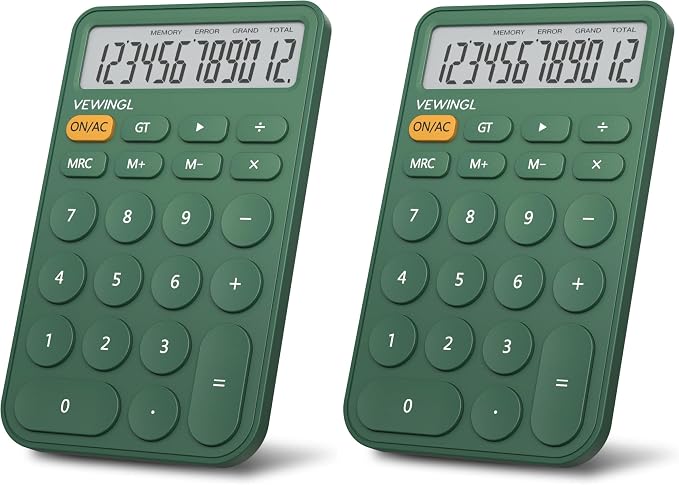 VEWINGL 2 Pack Basic Desktop Calculators