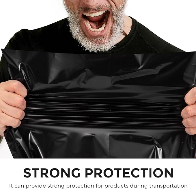 Metronic Poly Mailers 24x24 30000 Pack, Large Shipping Bags for Clothing Packaging Bags, Self Seal Shipping Envelopes for Business, Tear-resistant Mailing Bag Mailing Envelopes, Black