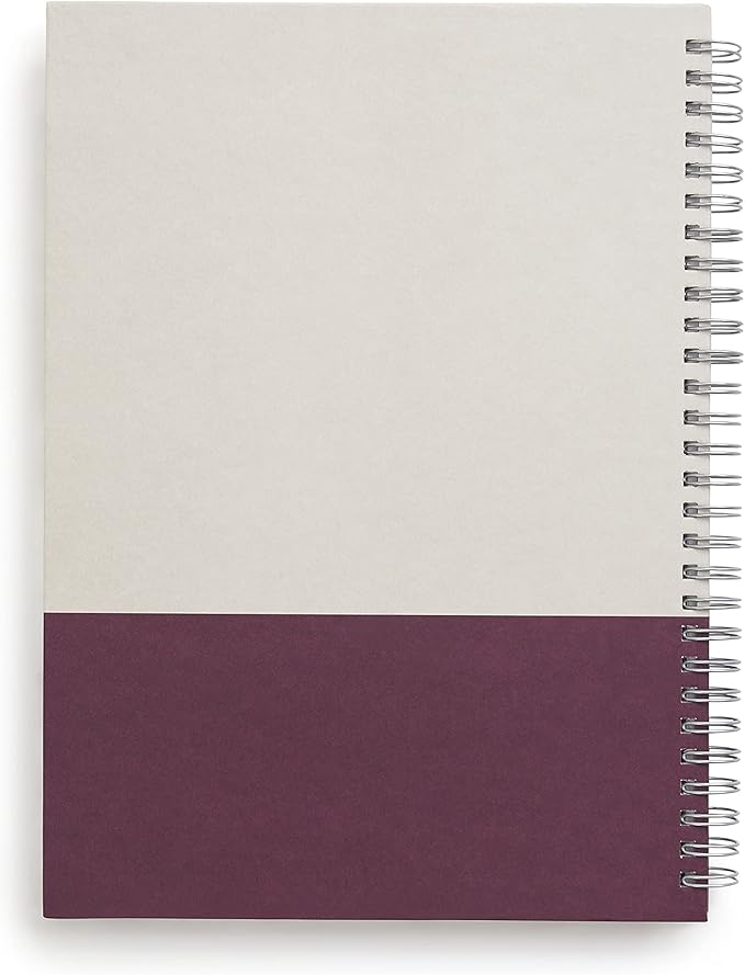 TRU RED Medium Hardcover Ruled Notebook, Gray/Purple