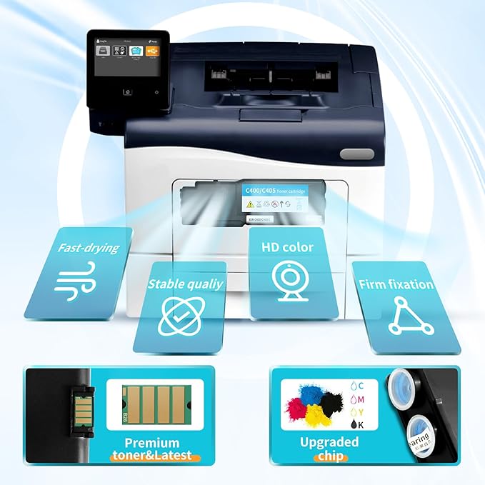 Black Toner for Xerox C315 C310 Printer,8,000 Pages High Capacity Ink Cartridge Replacement 006R04364 Code Compatible 006R04356 Standard Capacity C310/DNI C315/DNI Color Multifunction Printer(Black)