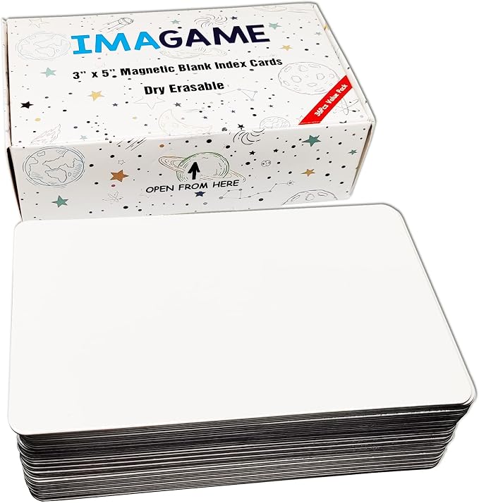 Dry Erase Magnets, Blank Magnetic Dry Erase Lables, 36Pack, 3" x 5" | Erasable Magnets for Whiteboard, Multipurpose White Magnetic Labels to Write On, For Classroom, Home, Education, Office
