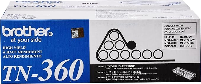 Brother® TN-360, Black Toner Cartridges, Pack of 2