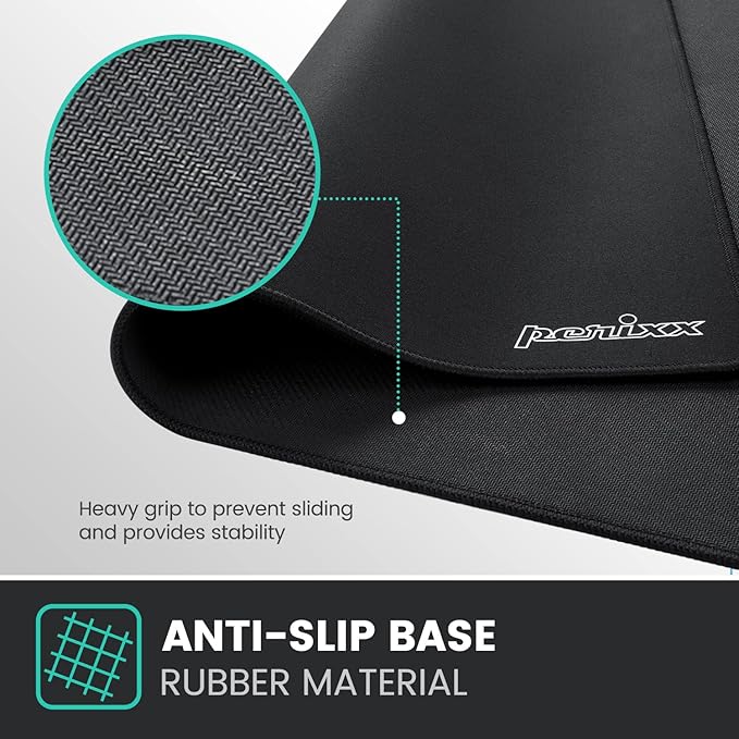Perixx DX-1000XXL Waterproof Gaming Mouse Pad with Stitched Edge - Non-Slip Rubber Base Design for Laptop or Desktop Computer - XXL Size 35.43x16.93x0.12 Inches