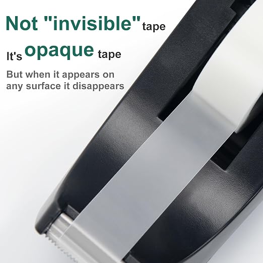 OWLKELA 12 Rolls Matte Adhesive Tape, 0.7" x 1000" | Foggy Translucent, Invisible Tape, Compatible with Standard Tape Dispenser, Office, Ideal for Home & School