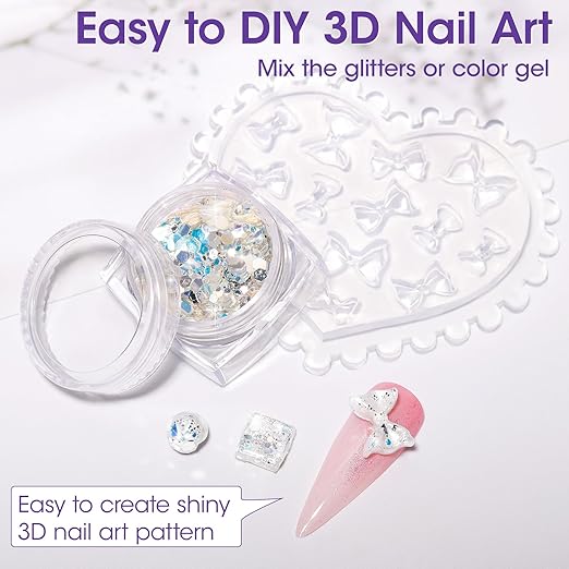 Gellen 3D Sculpting Gel for Nail Art 30g Pearl White – UV Cured Non-Sticky 3d Gelnail Art Molding Gel for Nails, Easy Carving 3D Flowers for Nail Charms