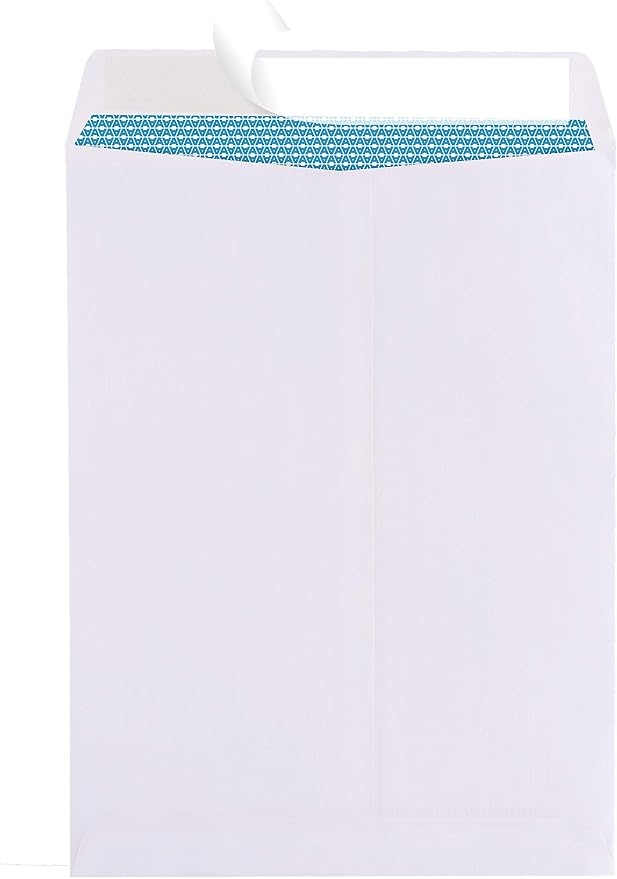 Aimoh 10x13 Large White Security self-seal Catalog Envelopes, 500 Count | 28 lb paper, Security tint, Quick-seal closure, Holds catalogs & documents, 500 pack, Fits 10x13 mailings (39500)