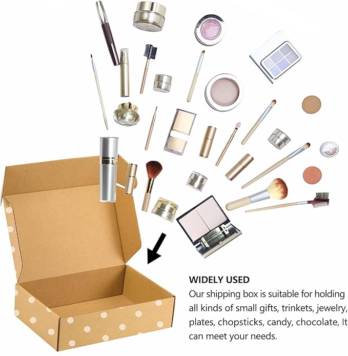 25 Pack Brown Corrugated Cardboard Mailer Boxes - Medium Mailing Boxes for Packaging, Shipping, Gift & Craft Packing, Recyclable (9" x 6" x 2")
