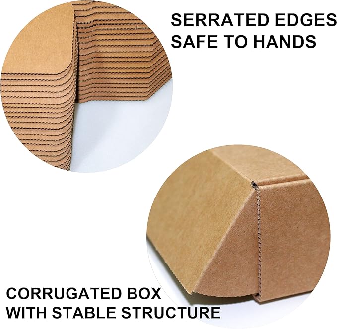 9x6x2 inch Shipping Boxes 20-Pack, Brown Corrugated Cardboard Boxes for Shipping, Mailing & Packaging Gifts, Books, DIY Crafts, Ecommerce & Small Business