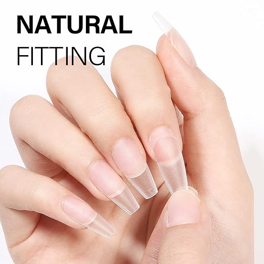 AILLSA 4 in 1 Nail Glue Gel for Acrylic Nail Tips, 15ML UV Nail Glue Long Lasting Brush On Nail Glues for Clear Fake Nail Tips and Rhinestone Pearl Foil, Lamp Curing Needed