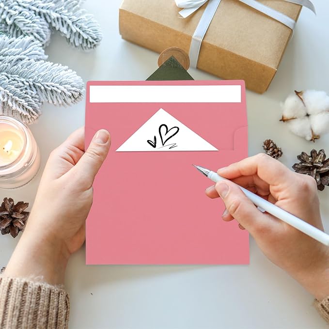 50 Packs Invitation Envelopes,Postcard Envelopes, A2 Envelopes Pink, Envelopes for Invitations, Envelopes for 4.5x5.5 Cards, Greeting Cards，Envelopes Self Seal for Photos